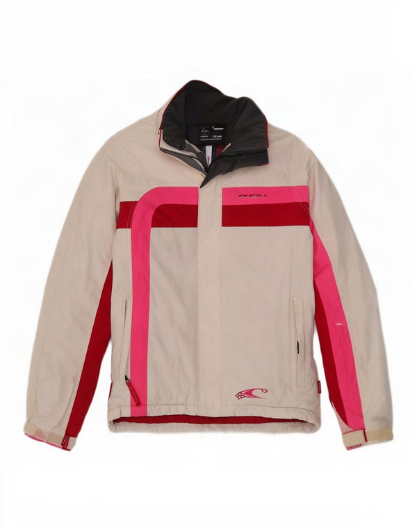 O'Neill Chaqueta cortavientos para mujer UK 40 Small White Colourblock Poliéster