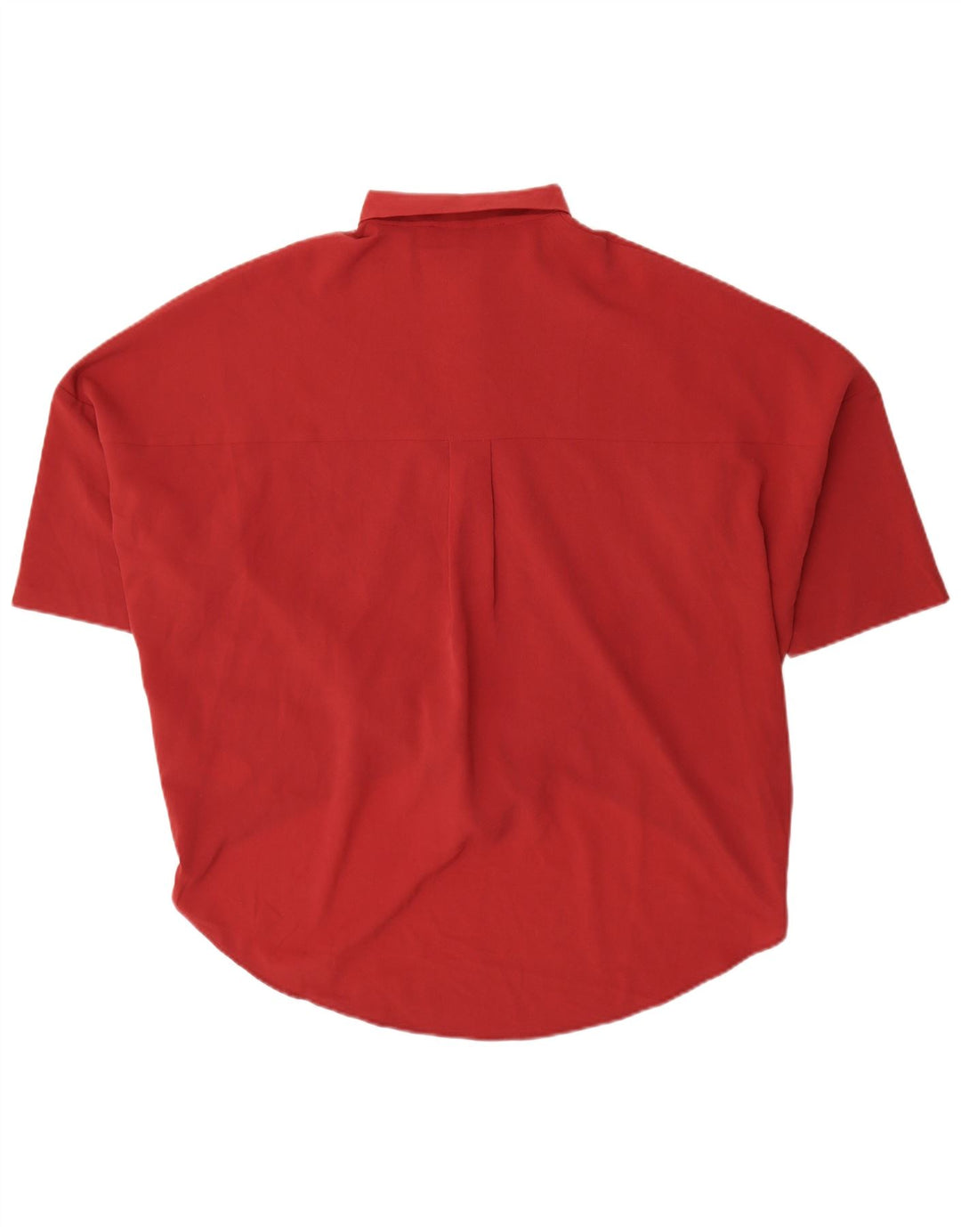French Connection Womens Short Sleeve Shirt Blouse UK 16 Large Red