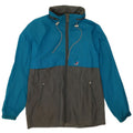 K-Way Veste de pluie pour homme UK 40 Large Bleu Colorblock Polyamide