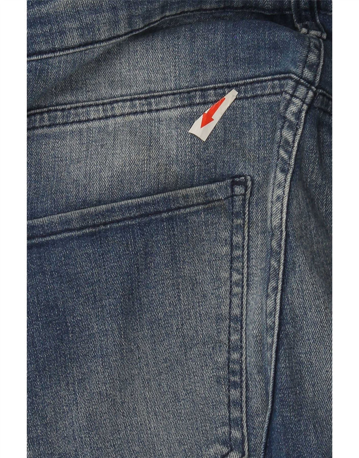 Zara Mens Distressed Slim Jeans EU 40 Medium W31 L28 Blue Colourblock