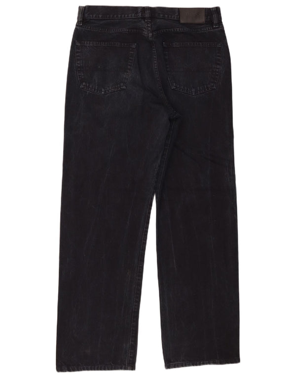 Hugo Boss Mens Straight Jeans W34 L30 Black Cotton