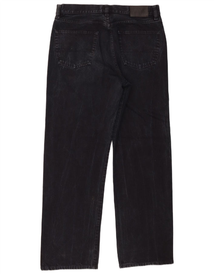 Hugo Boss Mens Straight Jeans W34 L30 Black Cotton