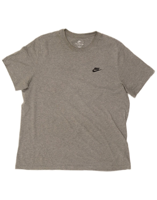 Nike Mens T-Shirt Top XL Grey Cotton