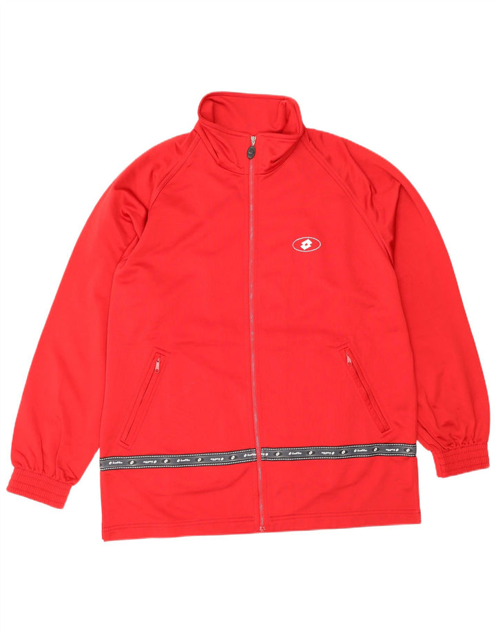LOTTO Mens Graphic Tracksuit Top Jacket XL Red