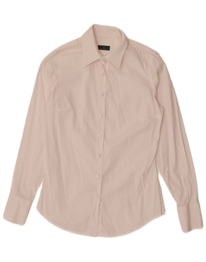 Fred Perry Dameskjorte UK 10 Small White