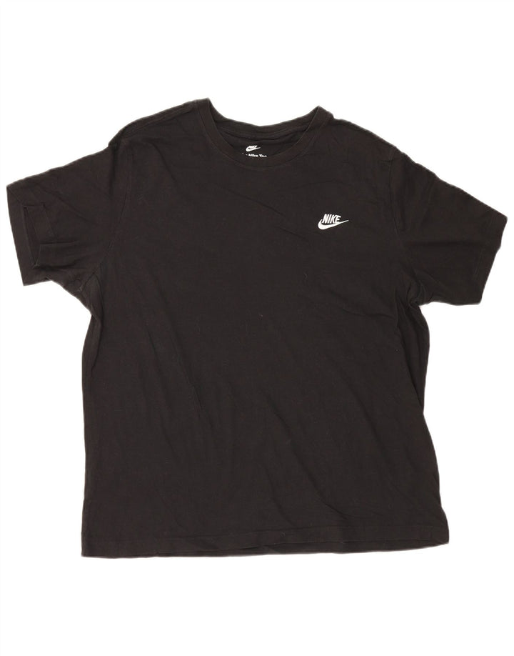Nike Mens T-Shirt Top XL Black Cotton