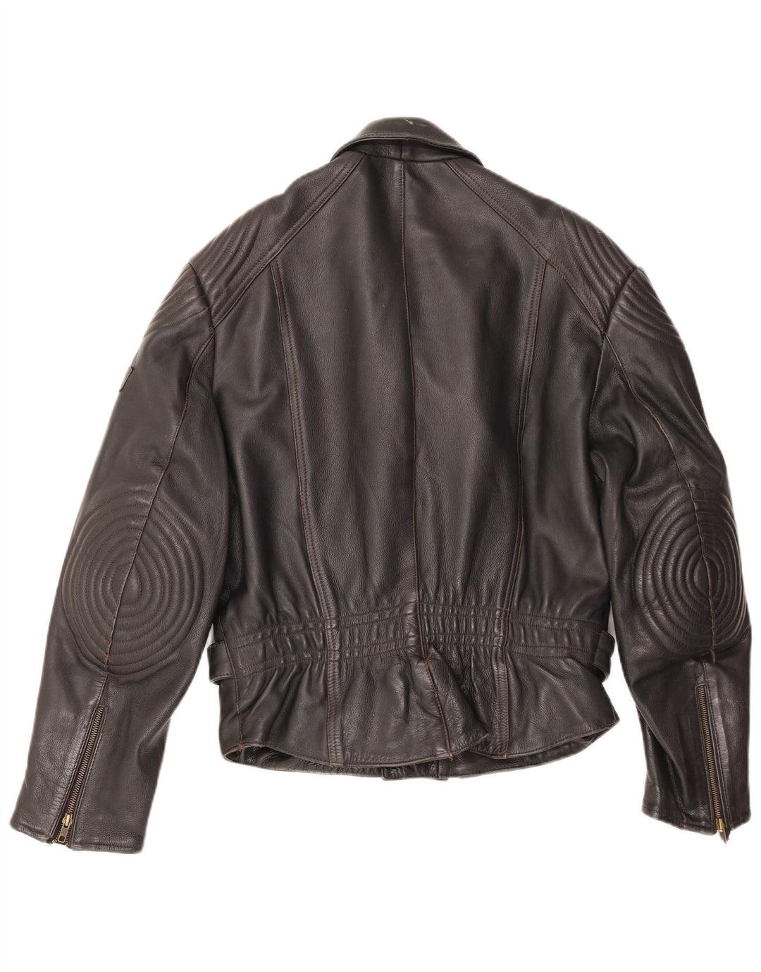Giacca da motociclista in pelle da uomo MQP IT 52 XL Nera
