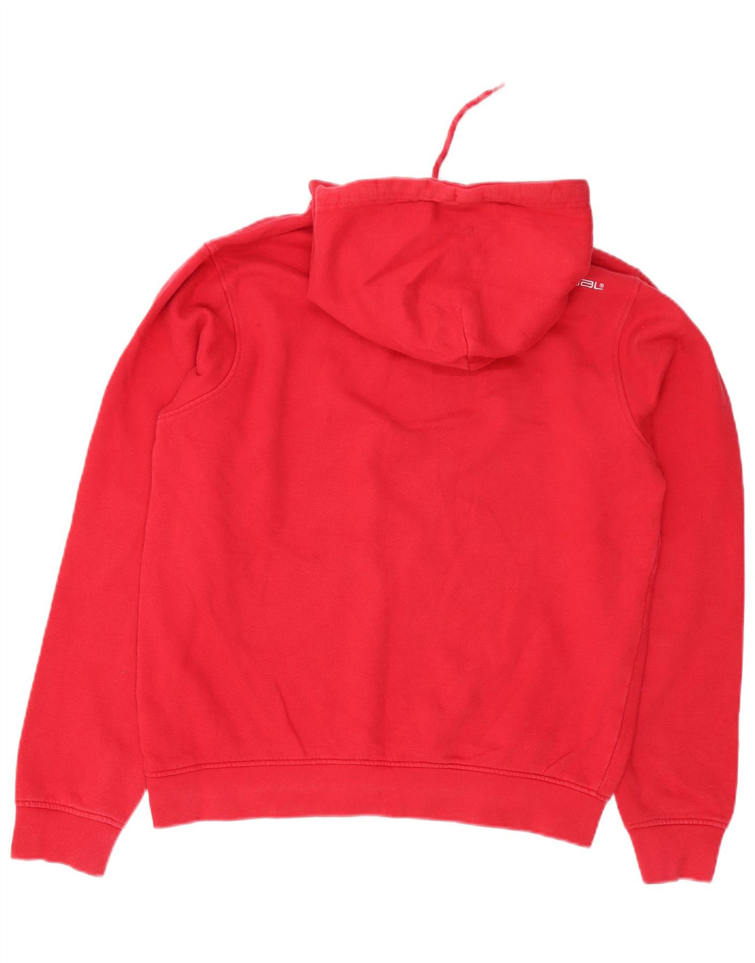 Animal Mens Graphic Hoodie Jumper Medium Red Cotton