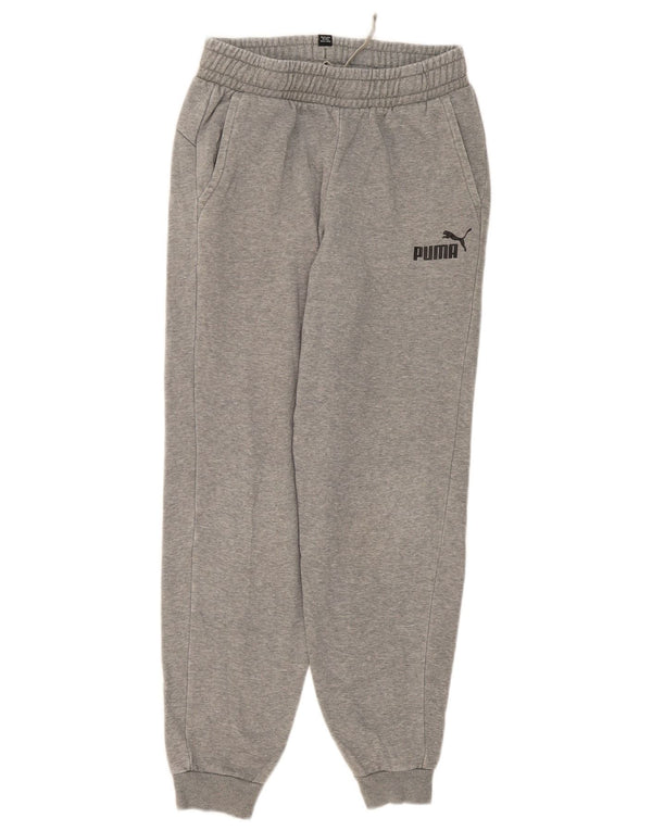 Puma Pantalon de Survêtement Garçon 13-14 ans Gris Moucheté Coton