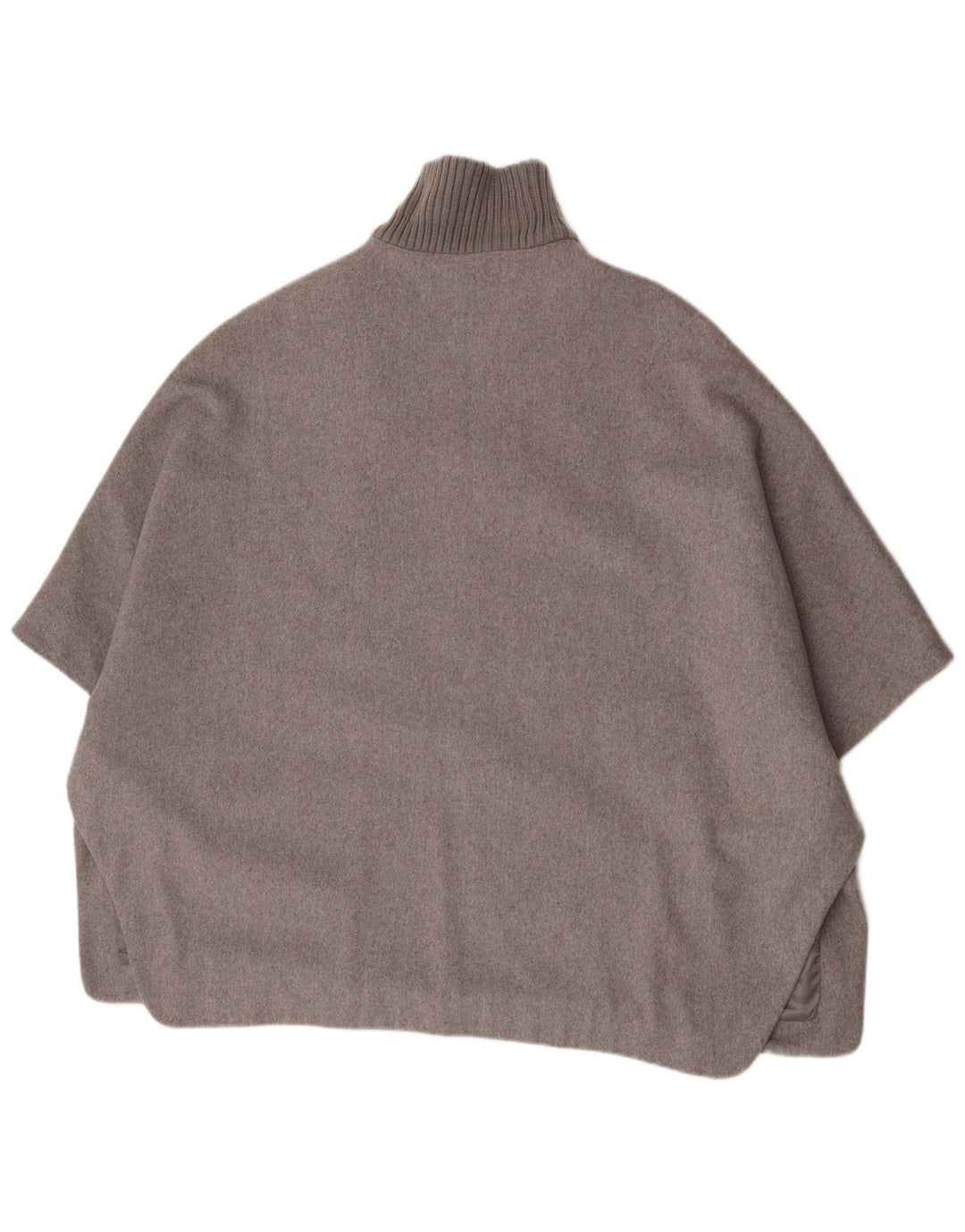 Женское пальто-накидка Dkny UK 6 XS серое из шерсти