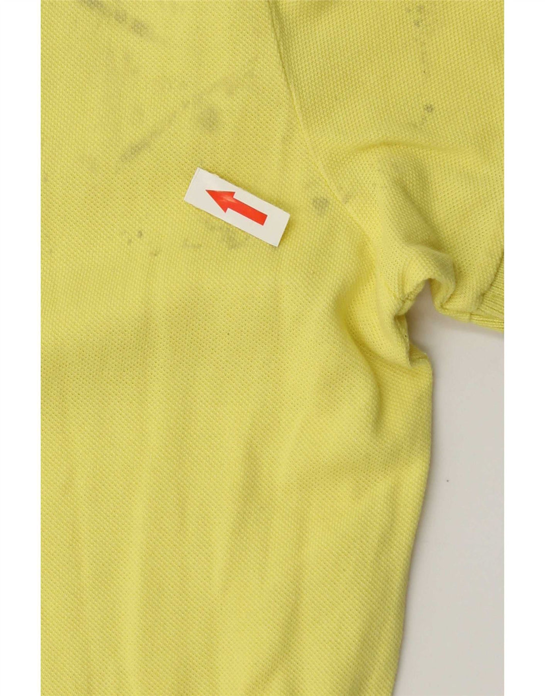 Diadora Mens Polo Shirt Large Yellow Cotton