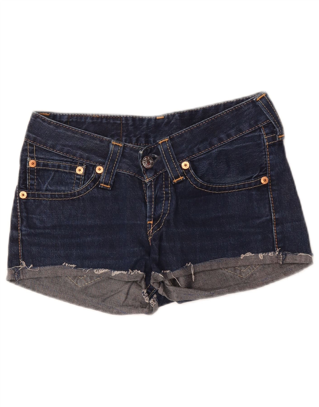 Levi's Womens 927 Denim Shorts W28 Medium Navy Blue