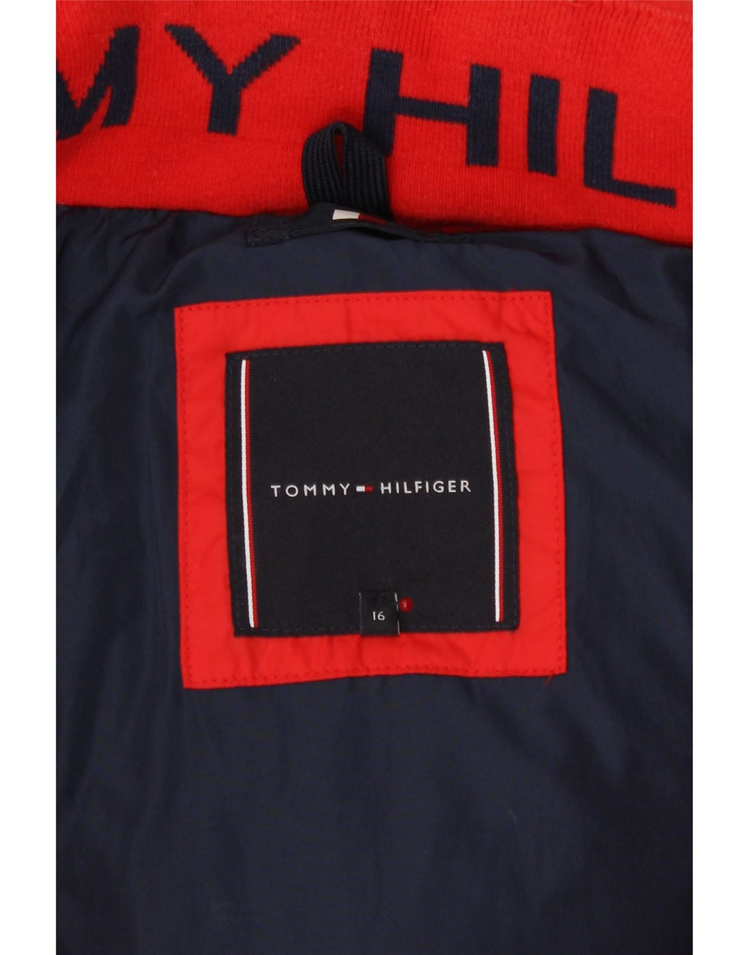 Tommy Hilfiger Chaqueta acolchada con capucha para niño 15-16 años Rojo Poliéster