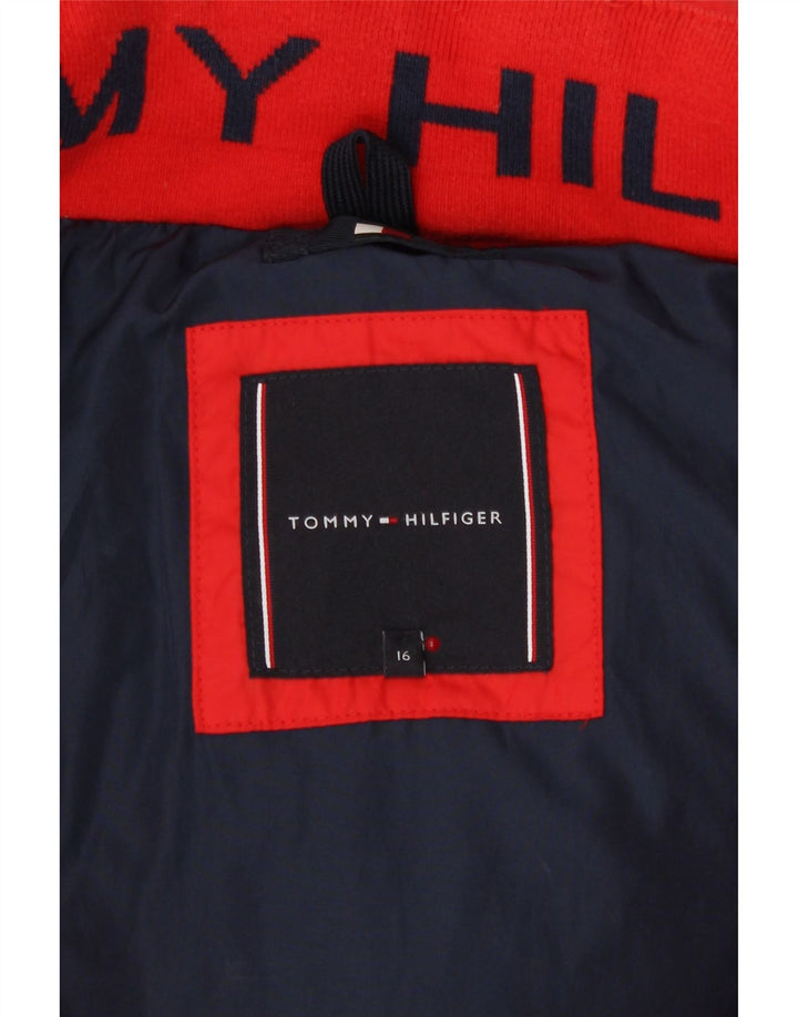 Tommy Hilfiger Chaqueta acolchada con capucha para niño 15-16 años Rojo Poliéster