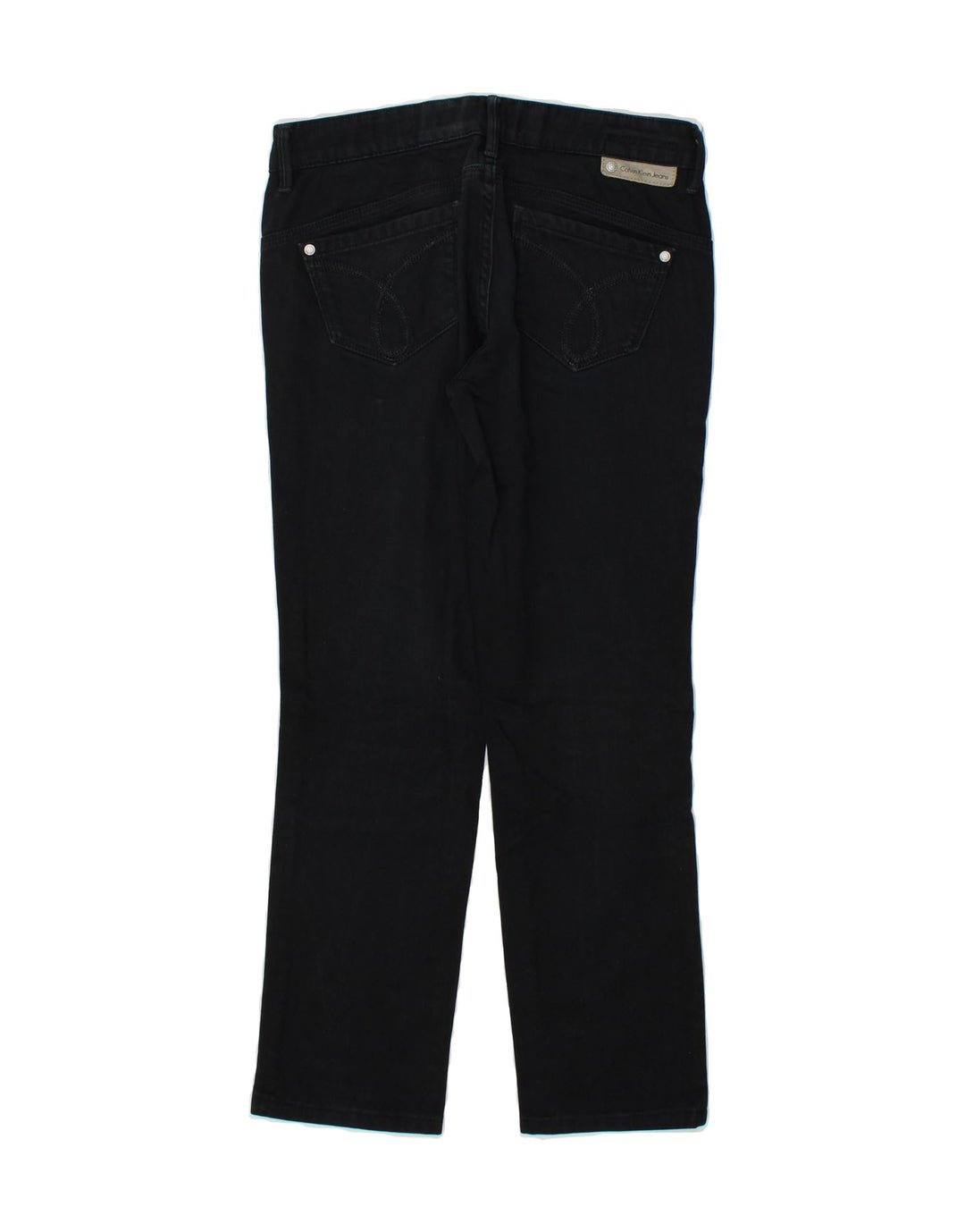CALVIN KLEIN Womens Slim Jeans W27 L27  Black Cotton Vintage Calvin Klein and Second-Hand Calvin Klein from Messina Hembry 
