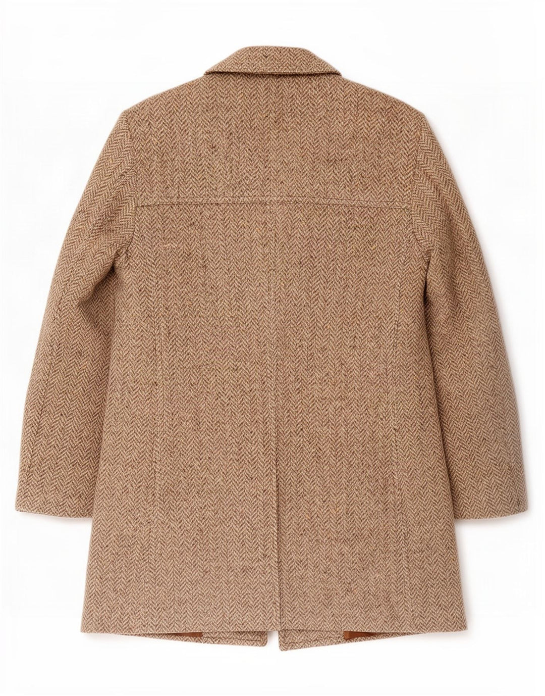 Vintage hombres abrigo Reino Unido 36 pequeña espiga beige