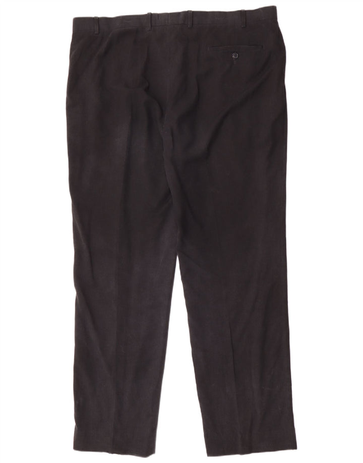 Marks & Spencer Herre Pegged Suit Bukser W42 L33 Navy Blue Lyocell