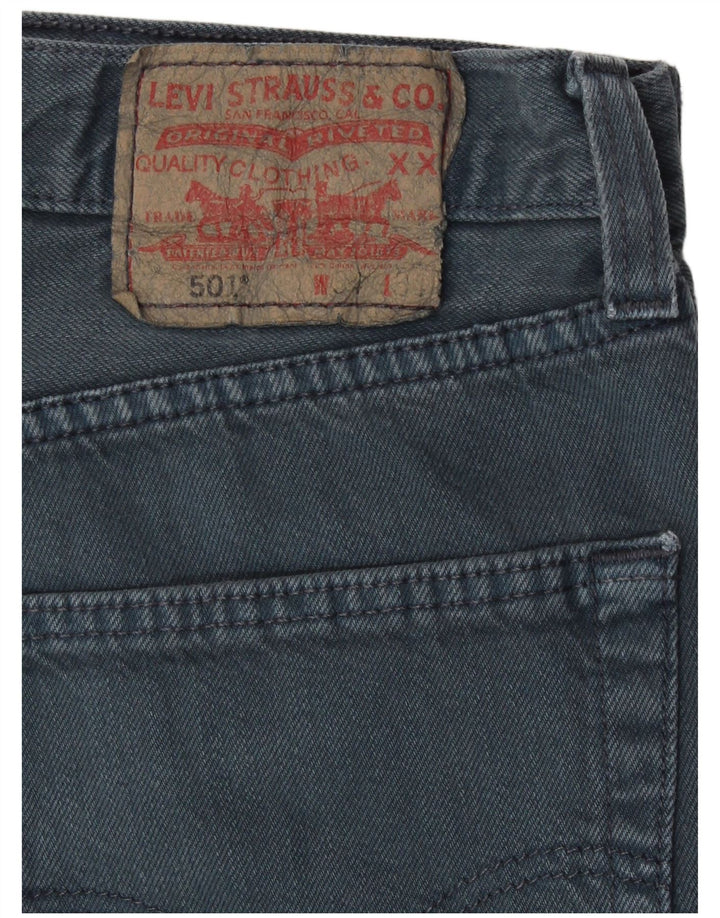 Levi's Mens 501 Straight Jeans W34 L34 Navy Blue