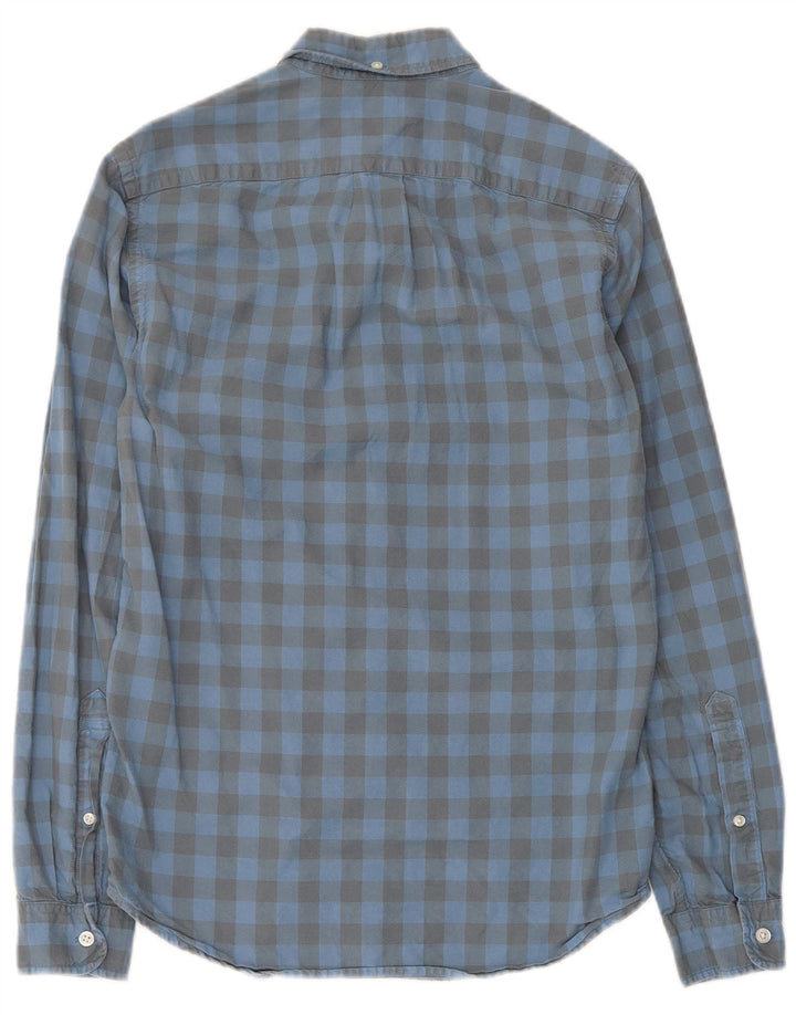 J. Crew Mens Slim Flannel Shirt XS Blue Gingham Cotton