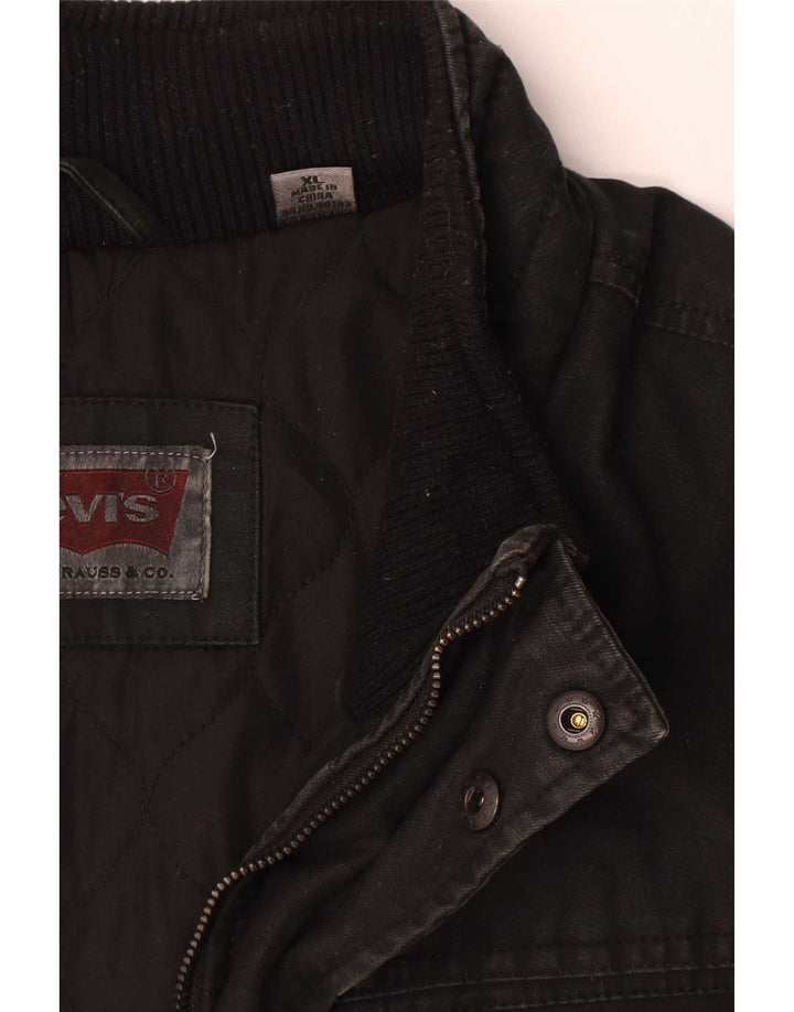 Levi's Mens Utility Jacket UK 42 XL Black Cotton