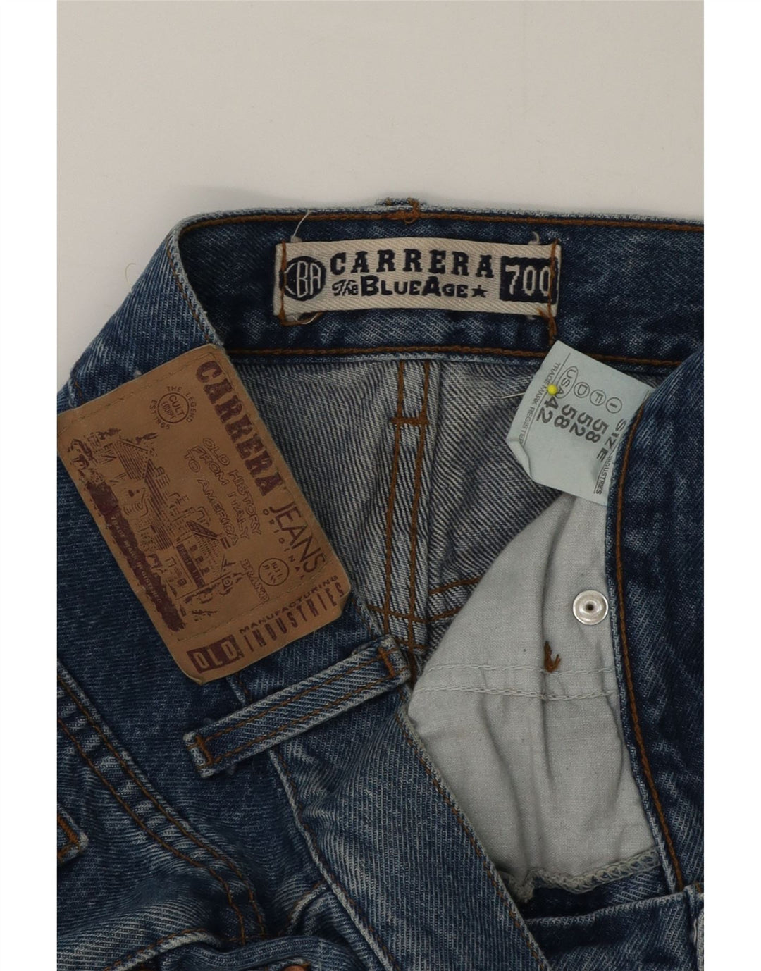 Carrera Mens 700 Straight Jeans W42 L31 Blue Cotton