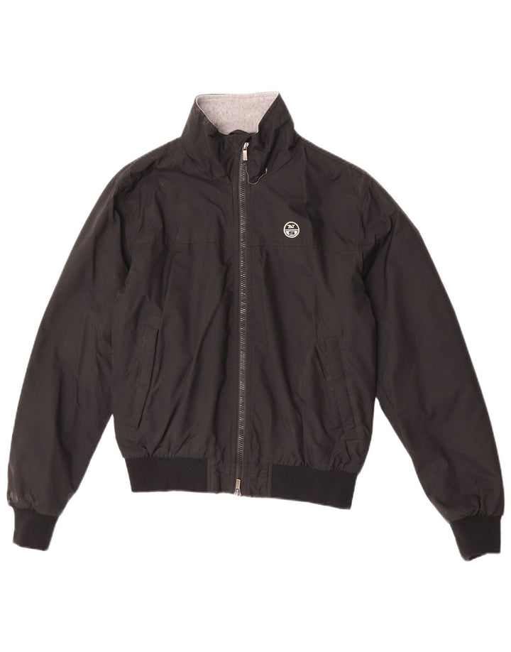 North Sails Mens Bomber Jacket UK 36 Small Black Polyamide