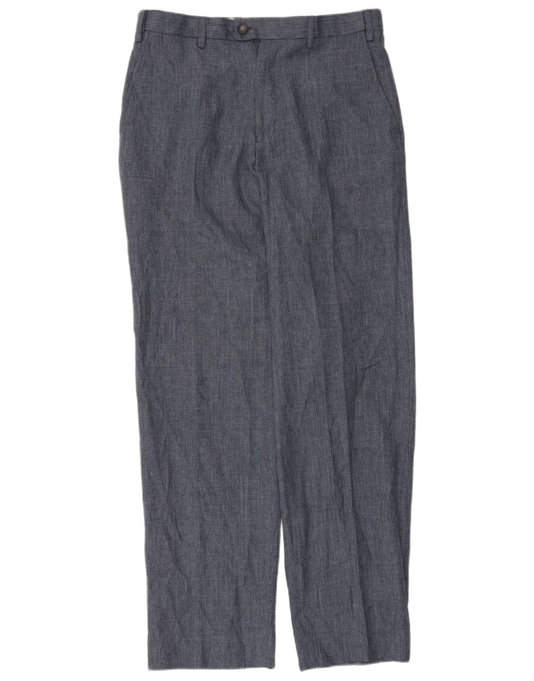 Marks & Spencer Herre Regular Fit Suit Bukser W32 L33 Blå Polyester