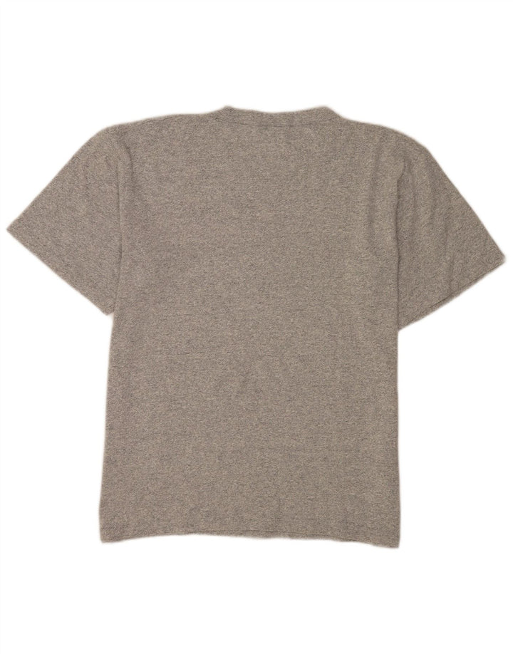 Champion Mens Graphic T-Shirt Top Large Grey Flecked