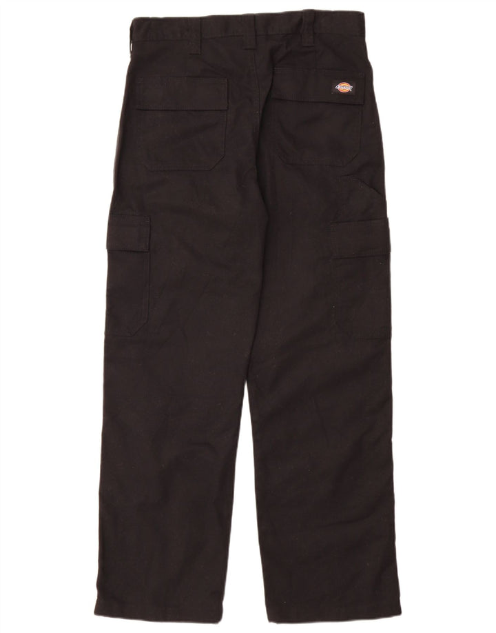 Dickies Mens Straight Cargo Trousers W30 L30 Black Polyester