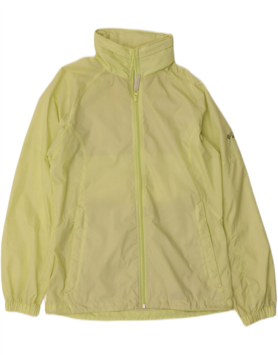 COLUMBIA Womens Oversized Windbreaker Jacket UK 10 Small Yellow Nylon