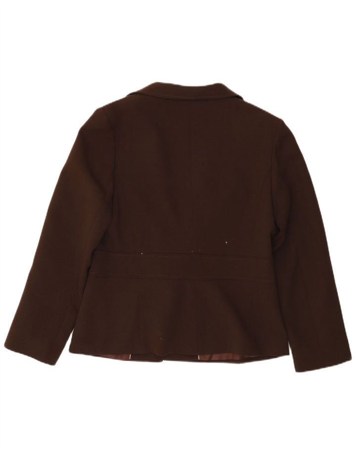 Женский пиджак WALLIS Petites UK 14, большой коричневый полиэстер