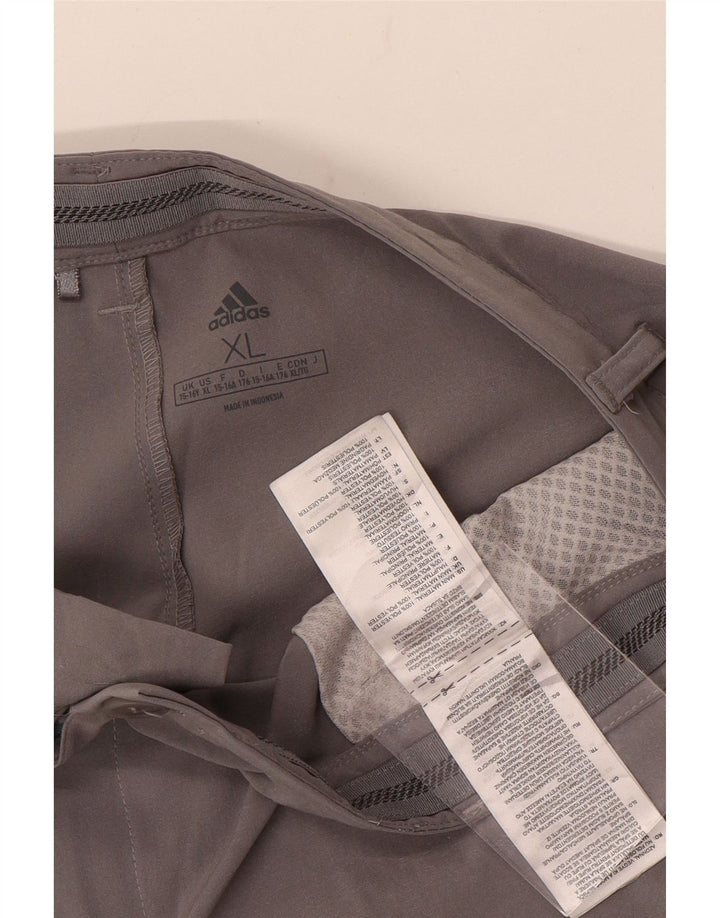 Adidas Boys Chino Shorts 15-16 Years XLarge Grey
