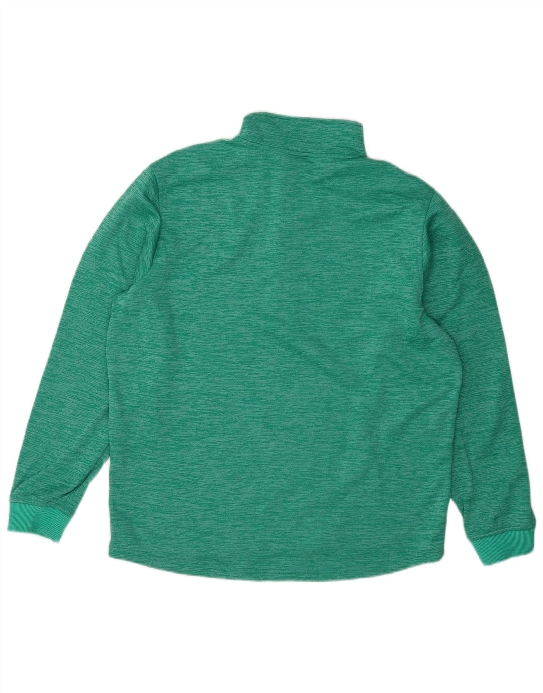 Under Armour Mens Zip Neck Sweatshirt Jumper Large Turquoise Flecked