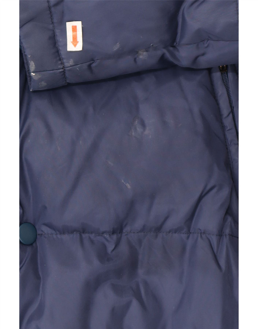 KAPPA Mens Hooded Padded Jacket UK 38 Medium Navy Blue Polyamide