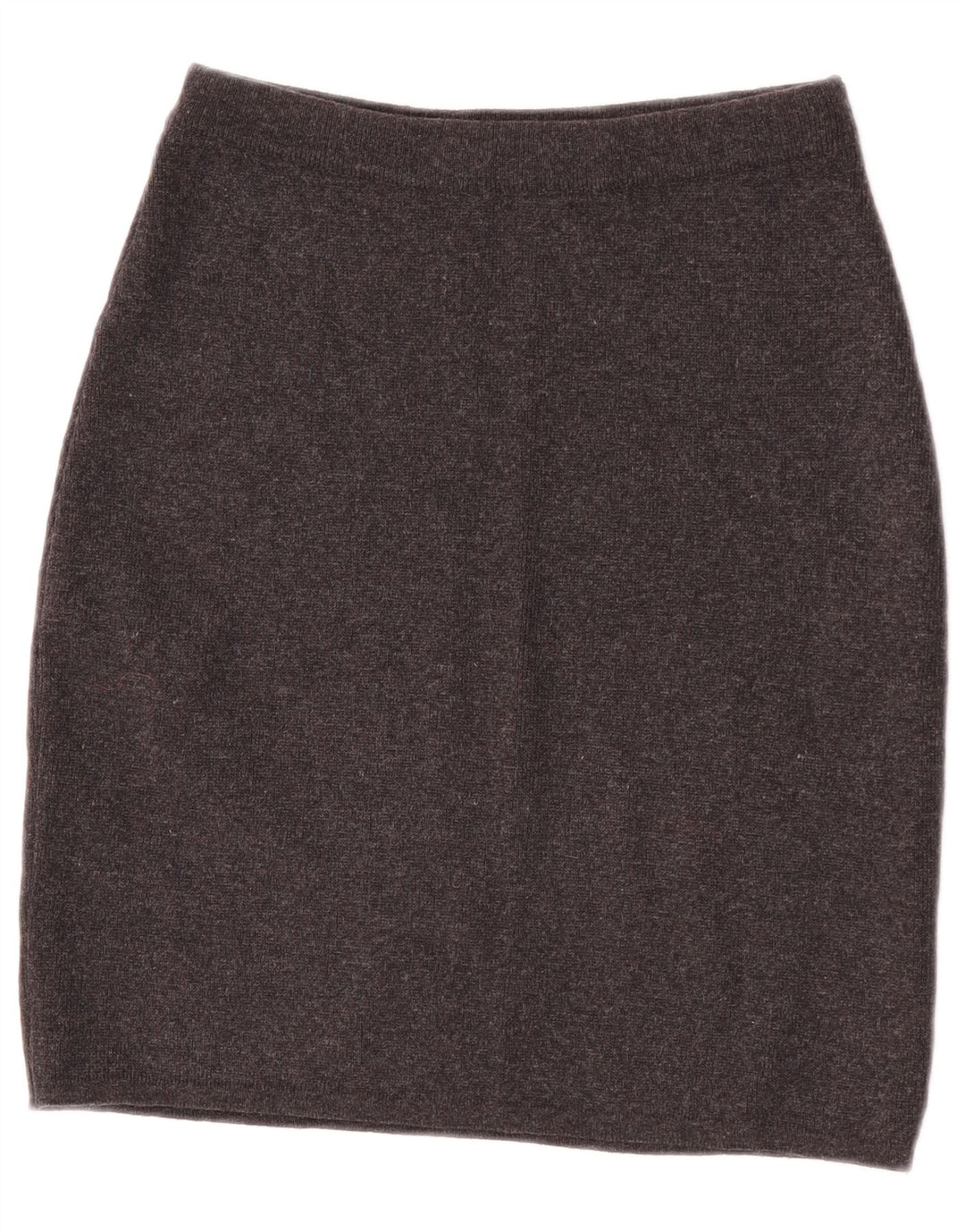 Vintage Womens Knit Pencil Skirt W26 Small Grey