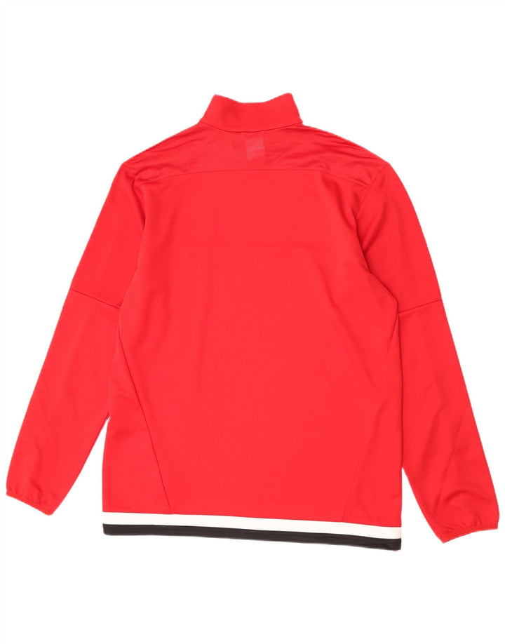 Adidas Hommes Climacool Zip Neck Pull Survêtement Haut Large Rouge Colorblock