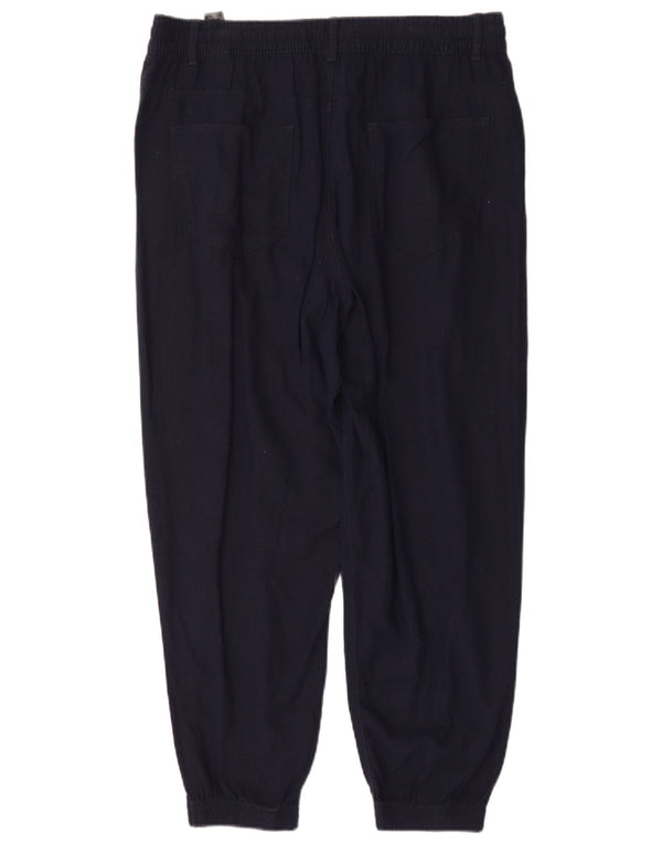 Marks & Spencer Damen Freizeithose UK 16 Large W32 L27 Marineblau
