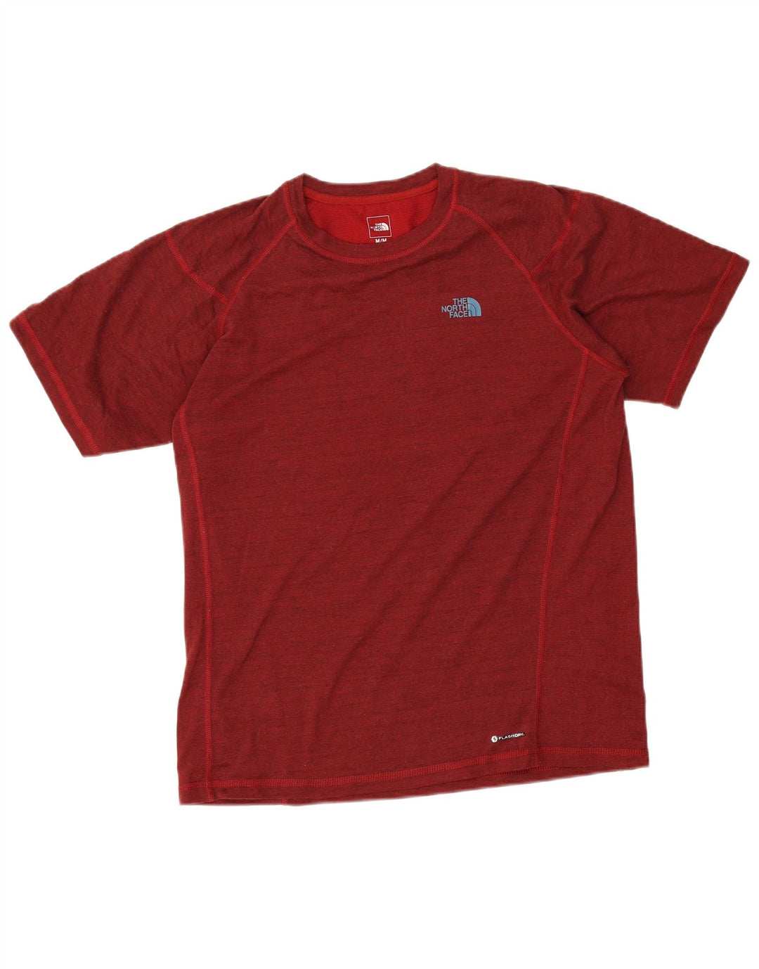 T-shirt męski The North Face, poliester w kolorze średniej czerwonej plamki