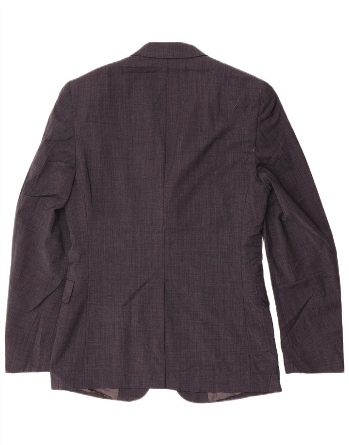 DKNY Mens 2 Button Blazer Jacket UK 36 Small Navy Blue