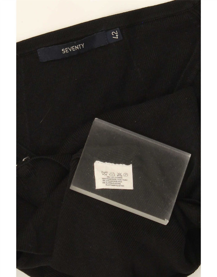 Seventy Pulover Crop Cardigan pentru Femei IT 42 Medium Black Silk