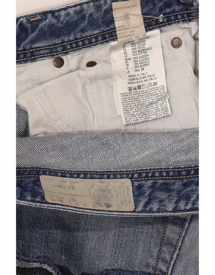 Diesel Jeans Zatiny Regular Bootcut da Uomo W30 L27 Cotone Blu
