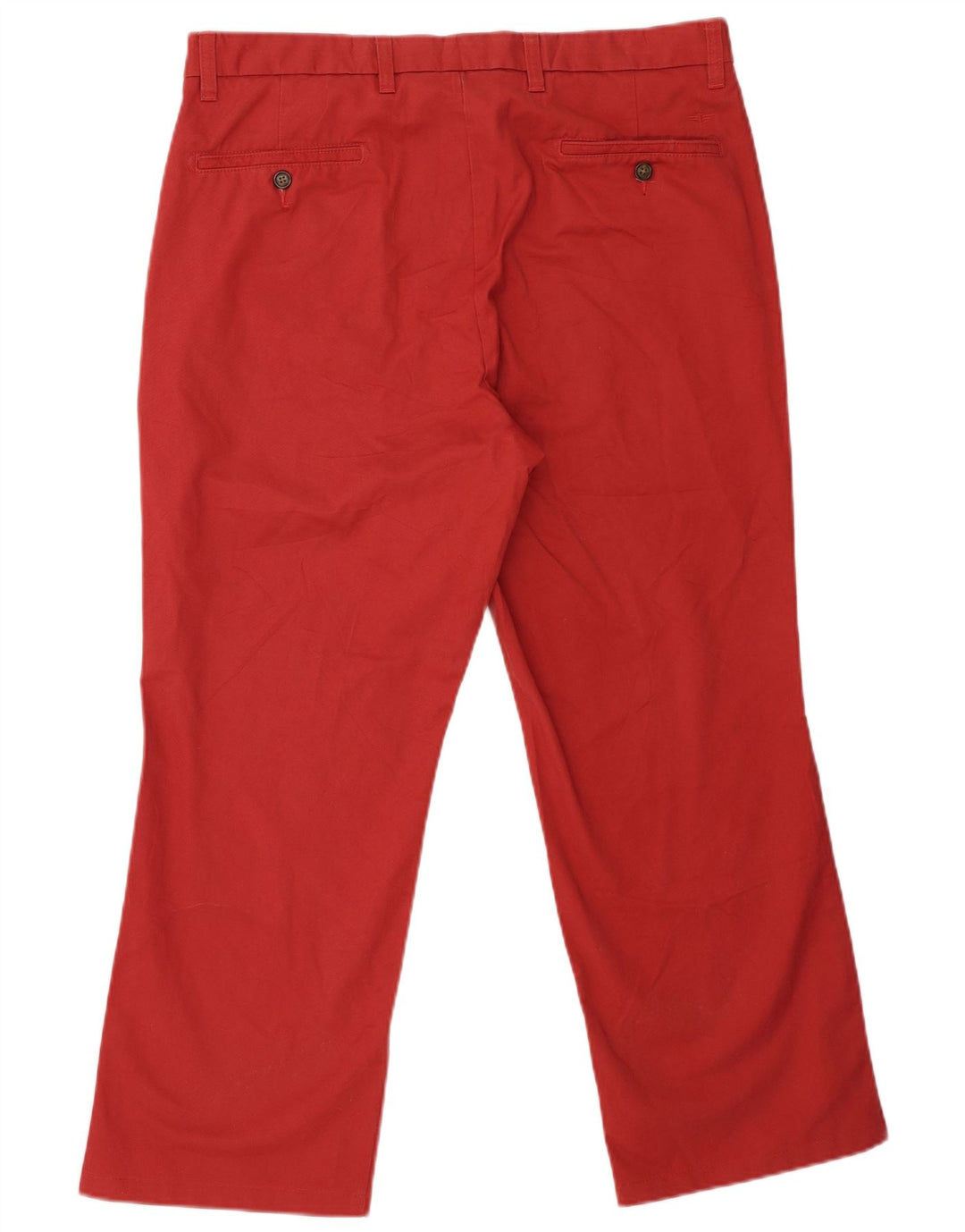 Dockers Mens Cropped Trousers W36 L26 Red Cotton