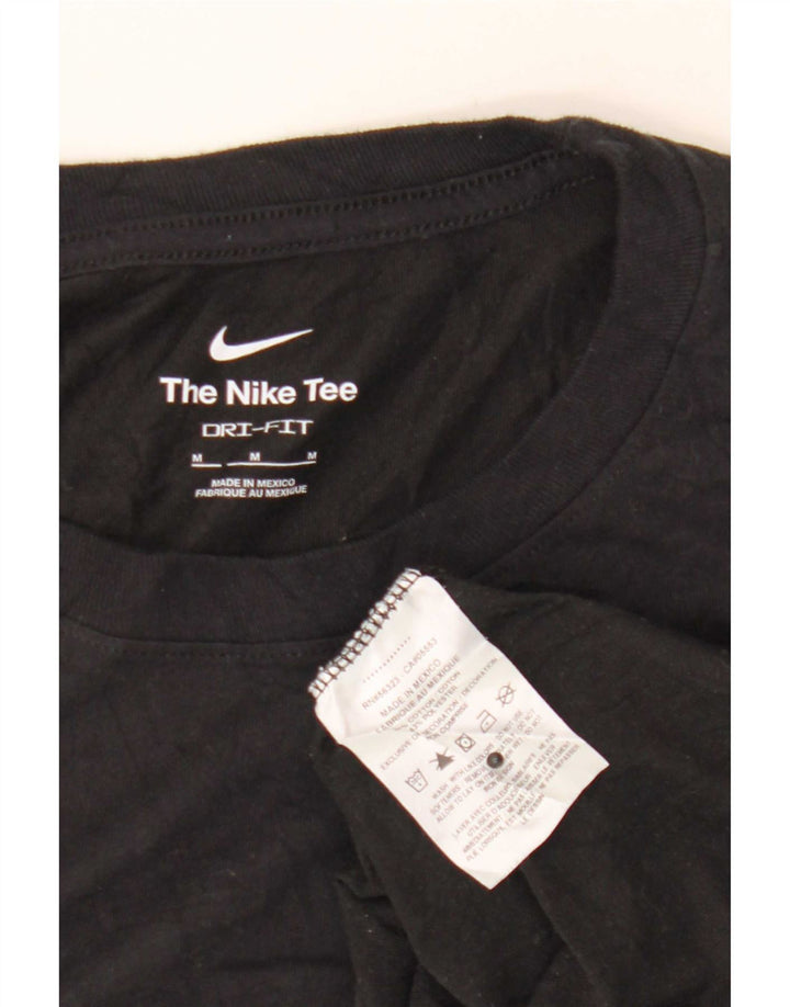 Tricou Nike Dri Fit pentru bărbați Top mediu din bumbac negru