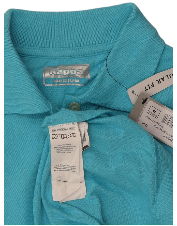Kappa Dame Regular Fit Polo Shirt UK 14 Medium Blue Bomuld