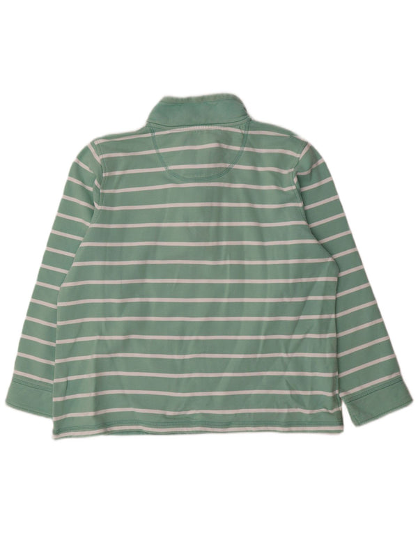 Crew Clothing Damen-Sweatshirt mit Reißverschluss, Gr. 18, XL, grün gestreift