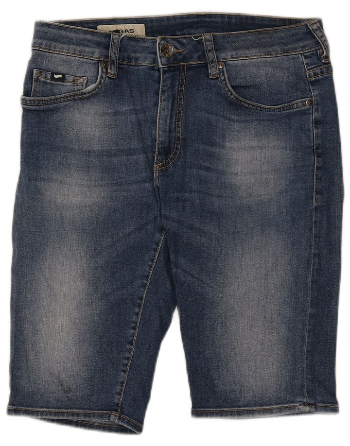 Gas Short en Jean Homme W33 Bleu Moyen Coton