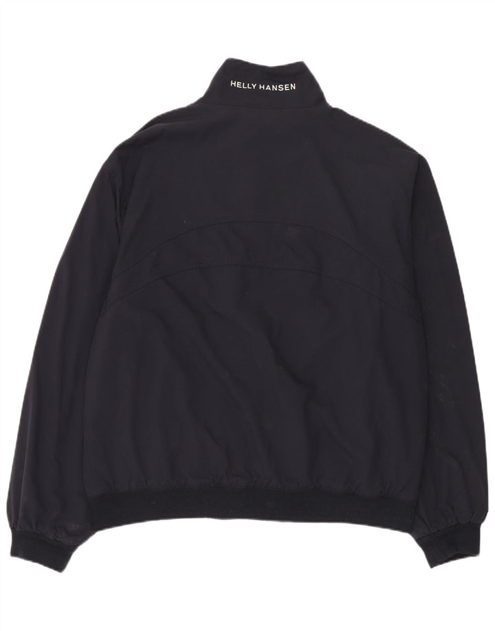 Helly Hansen Mens Bomber Jacket UK 40 Large Navy Blue Nylon