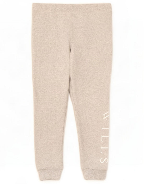 Jack Wills Pantaloni da tuta corti con grafica da donna Joggers UK 14 Large Grey