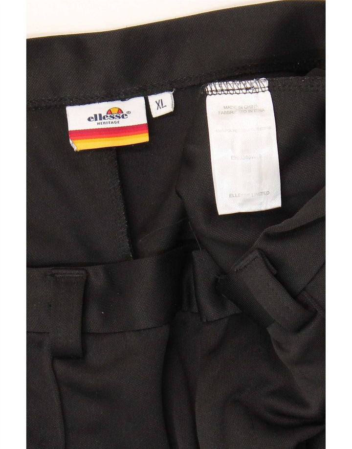 Ellesse Mens Slim Chino Trousers XL W38 L28 Black Polyester