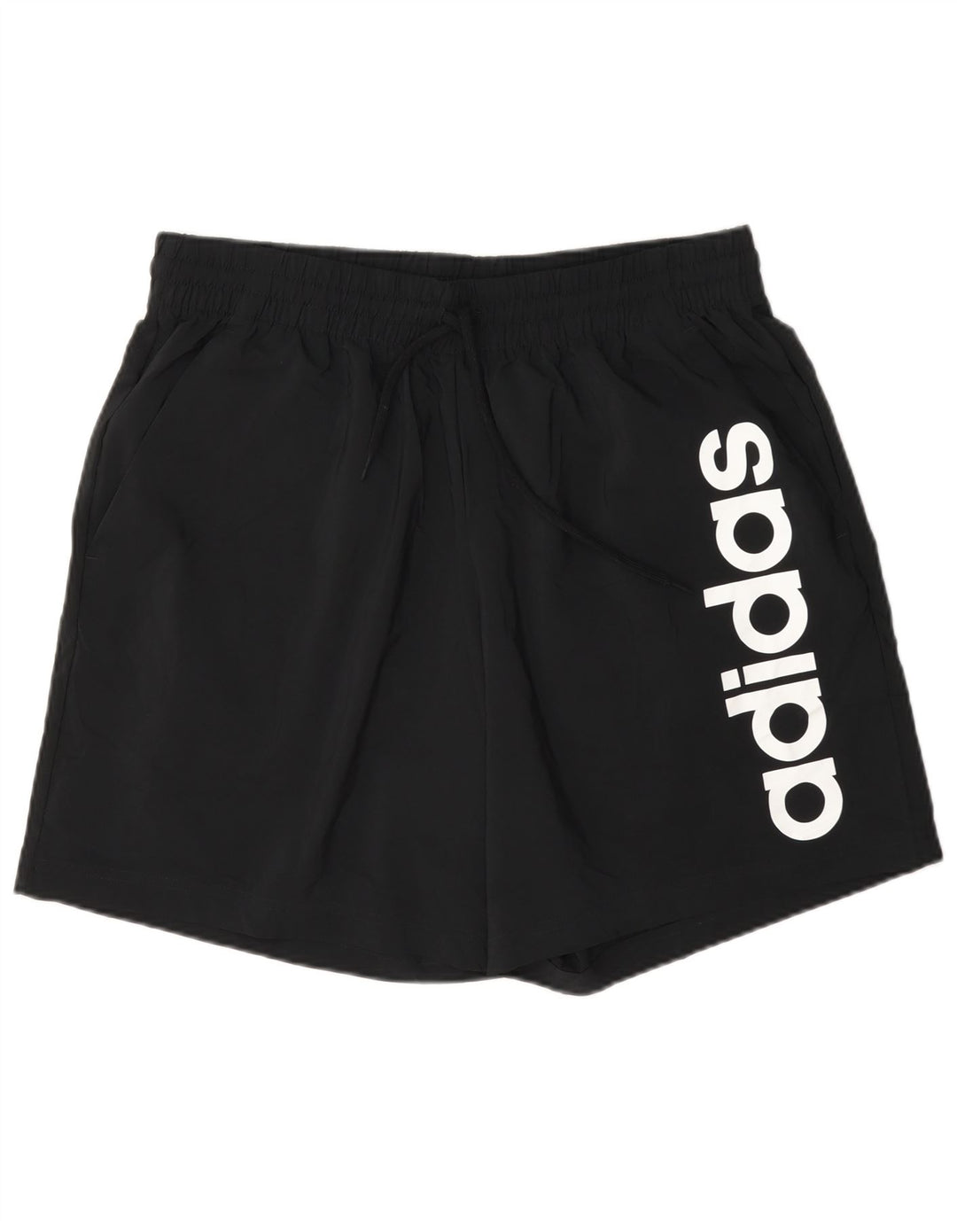 Adidas Short de sport graphique pour hommes, grand, noir, polyester